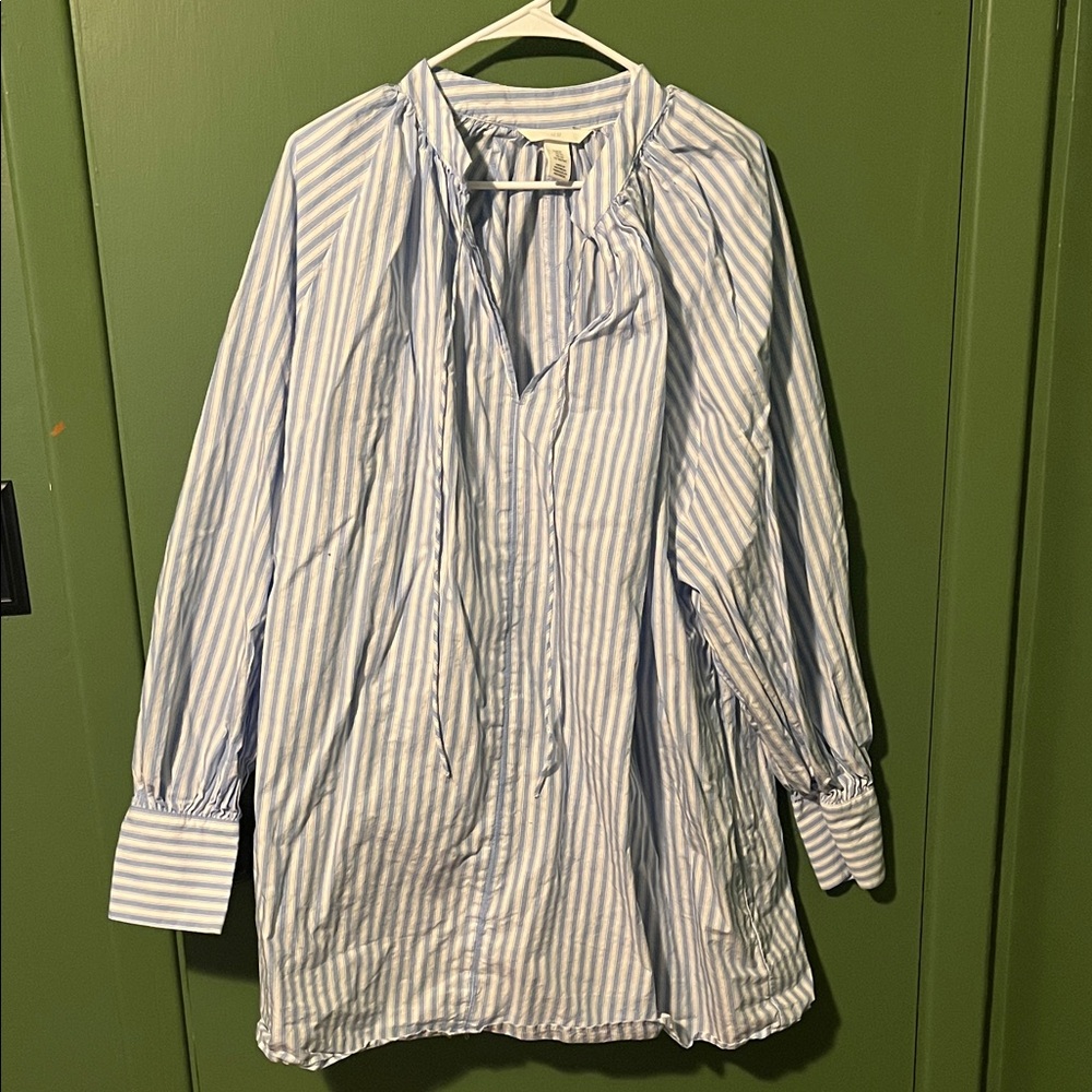 Blue Striped Dress